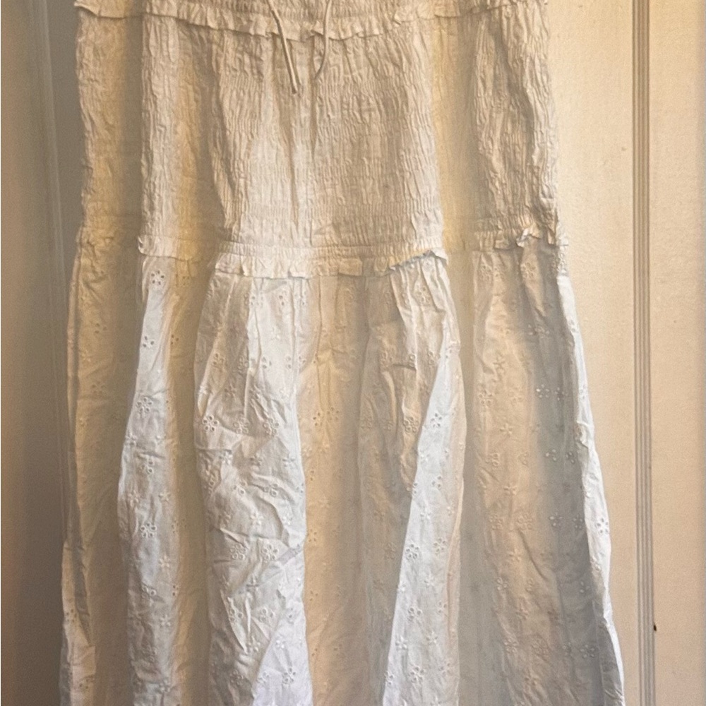 Gap x DOEN White Eyelet Maxi Dress